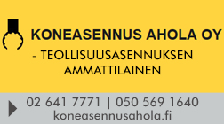 Koneasennus Ahola Oy logo